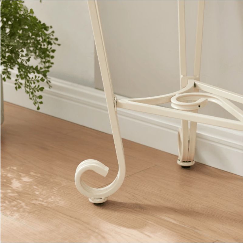 Metal Frame Modern Tempered Table Glass Table_voghion.com