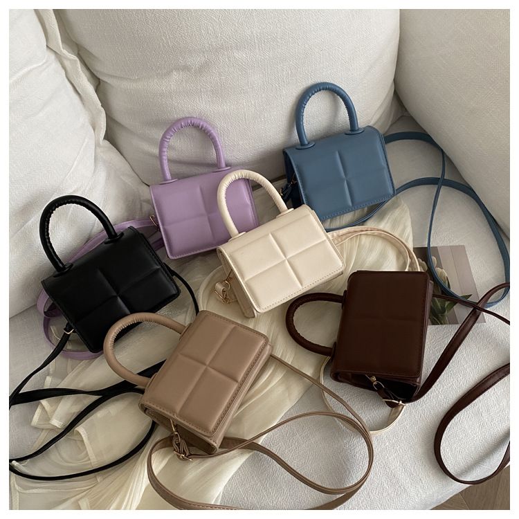 Borsa in miniatura dal design di nicchia, nuova borsa quadrata portatile semplice e alla moda da donna 2024, borsa a tracolla singola con tracolla_voghion.com