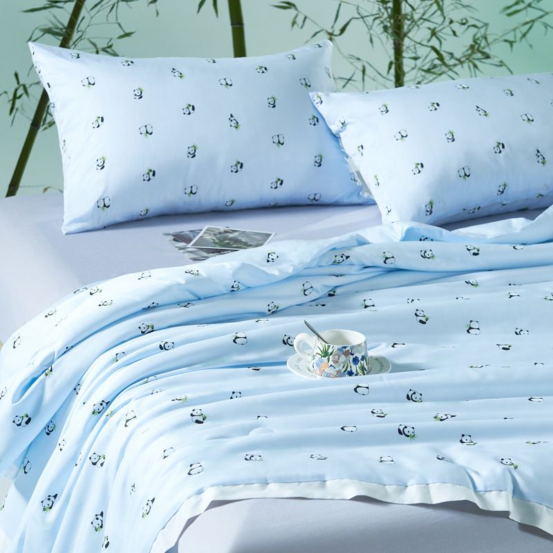 Panda Lenzing Tencel Air Conditioning Quilt Light Luxury Summer Quilt_voghion.com