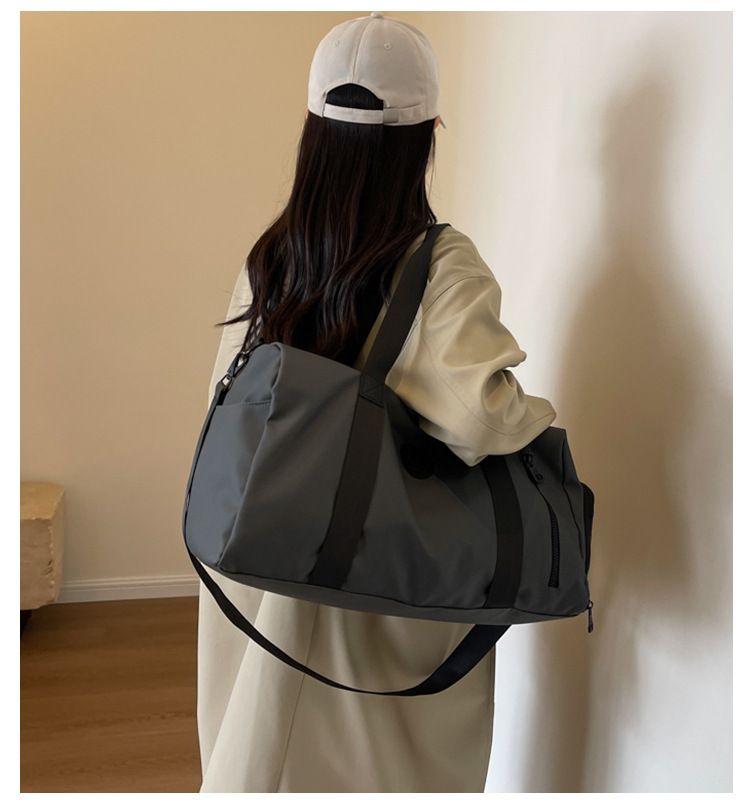 Modische tragbare Reisetasche für Männer, lässige Umhängetasche für Sport und Fitness, trocken und nass getrennte Gepäcktasche für Frauen_voghion.com