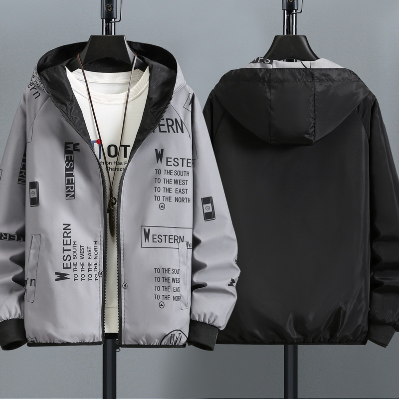 Îmbrăcăminte exterioară nouă, lejeră, față-verso, groasă, mărime plus, pentru studenți de sex masculin, topuri la modă de primăvară și toamnă, îmbrăcăminte exterioară_voghion.com