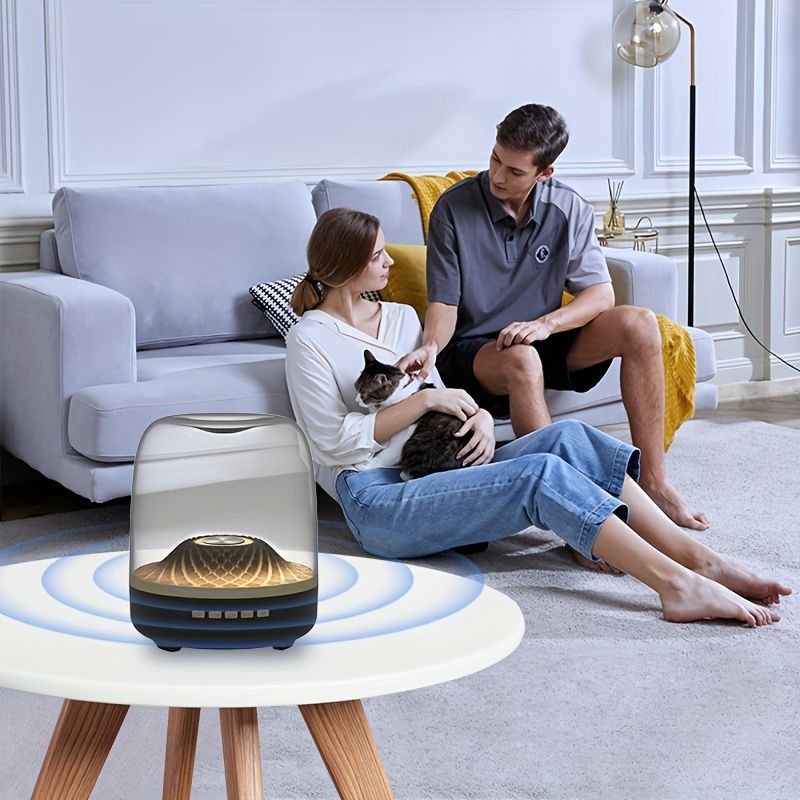 Home Mini Stereo, 360-Degree Surround Sound Audio System, 7 Kinds Of Re-Lighting Effects Change At Will, Perfect For Live Music,Home Party_voghion.com