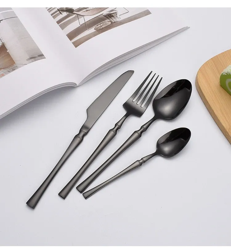 Premium Sier 60-Pack Flatware - Dishwasher Safe Complete Set_voghion.com