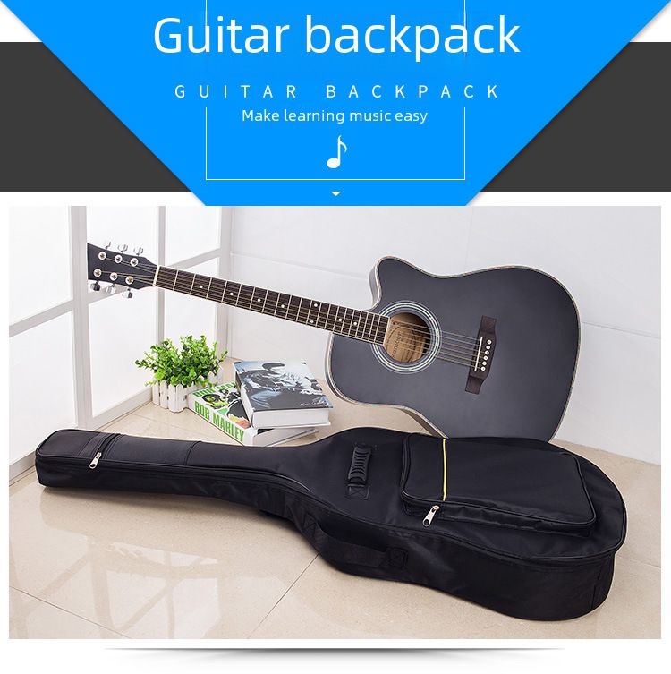 Mochila de algodón grueso Mochila clásica folk de 40/41 pulgadas Bolsa para guitarra acústica Bolsa para guitarra Accesorios para guitarra_voghion.com
