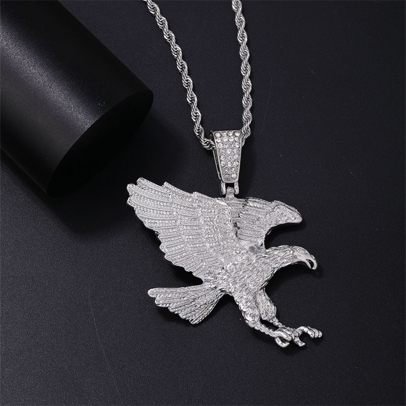 domineering eagle wings cool men's necklace hip hop punk Street hipster pendant jewelry_voghion.com