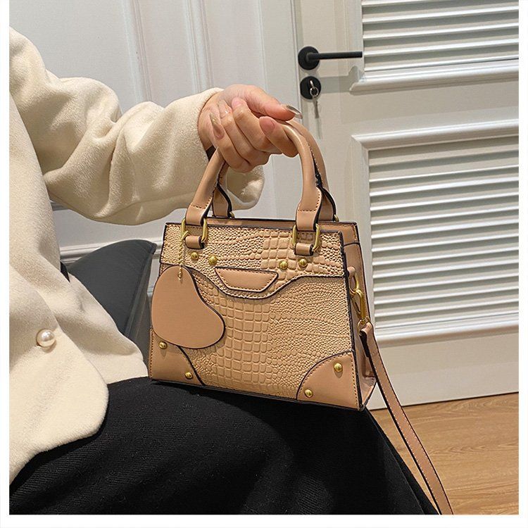Single shoulder lizard patterned small square autumn and winter new crossbody bag women's high-end handbag_voghion.com