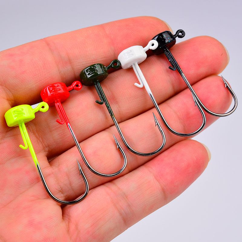 Lure Soft Worm Lead Head Enhanced Sharpness Wild Bass Mandarin Fish Anti-Dehooking Bait Hook Fishing Set_voghion.com