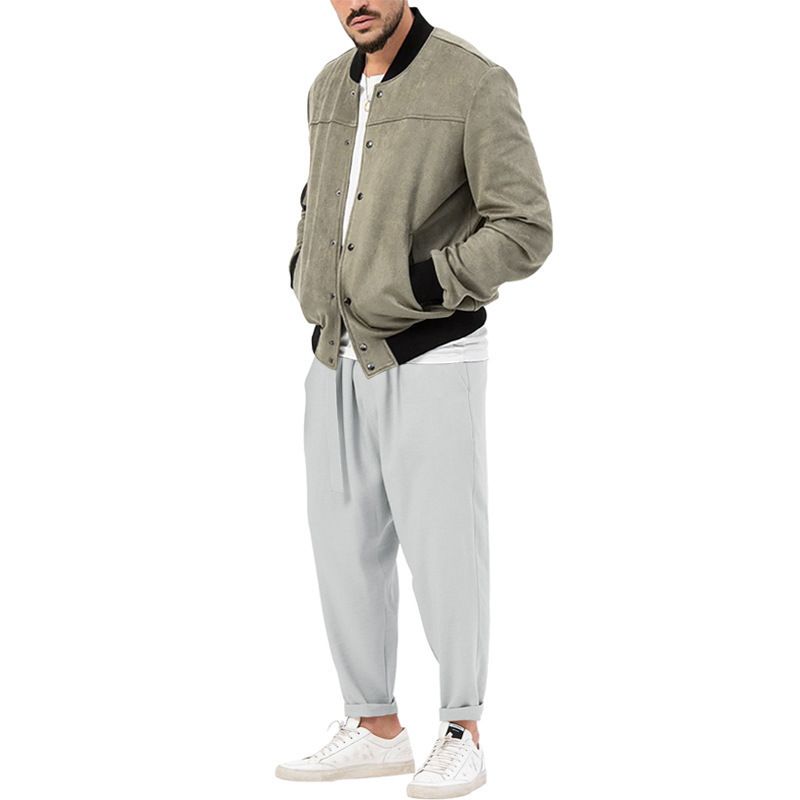 Ensemble 2 pièces décontracté pour hommes, ensemble veste et pantalon de qualité personnalisée, tendance, automne-hiver, 2024_voghion.com
