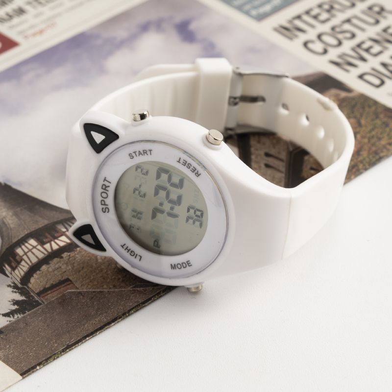 Montre à oreilles de chat pour collégiens et collégiennes, style coréen, simple, mode, style Mori, Xiaoqing, nouvelle montre électronique de haute qualité_voghion.com