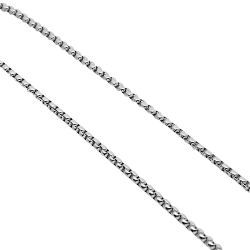 Collana in acciaio con catena in titanio, accessori in acciaio inox fai da te, gioielli da donna, perle, da uomo_voghion.com