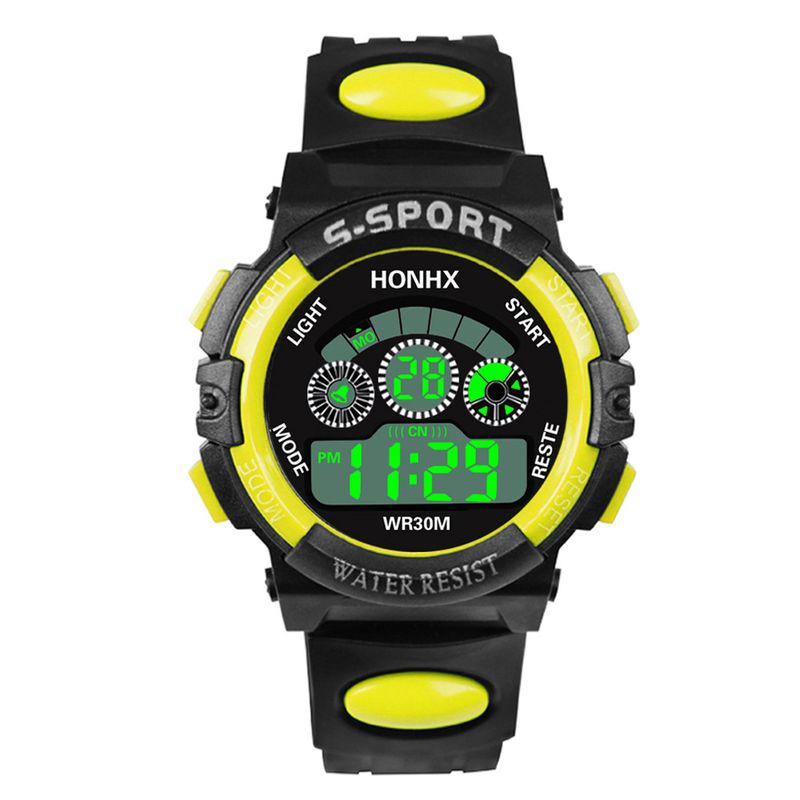 Children's watch Male and female students children's electronic watch LED luminous multifunctional watch ins Unicorn electronic watch_voghion.com