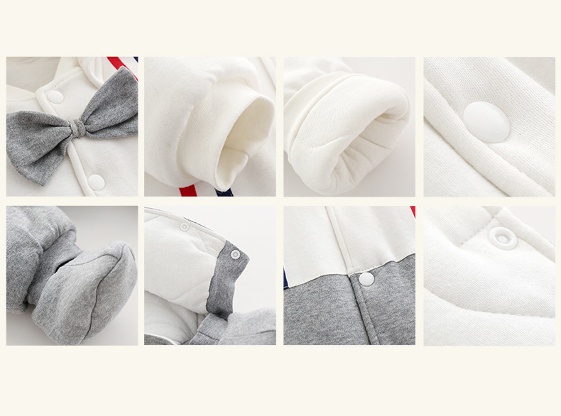 Children's jumpsuit thickened baby clothing clothing autumn and winter newborns go out cotton winter warm jumpsuit_voghion.com