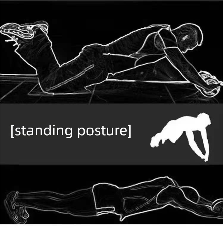 3A Home Equipment Men's Abdominal Muscle Training Wheel Indoor Exercise Fitness Rebound_voghion.com