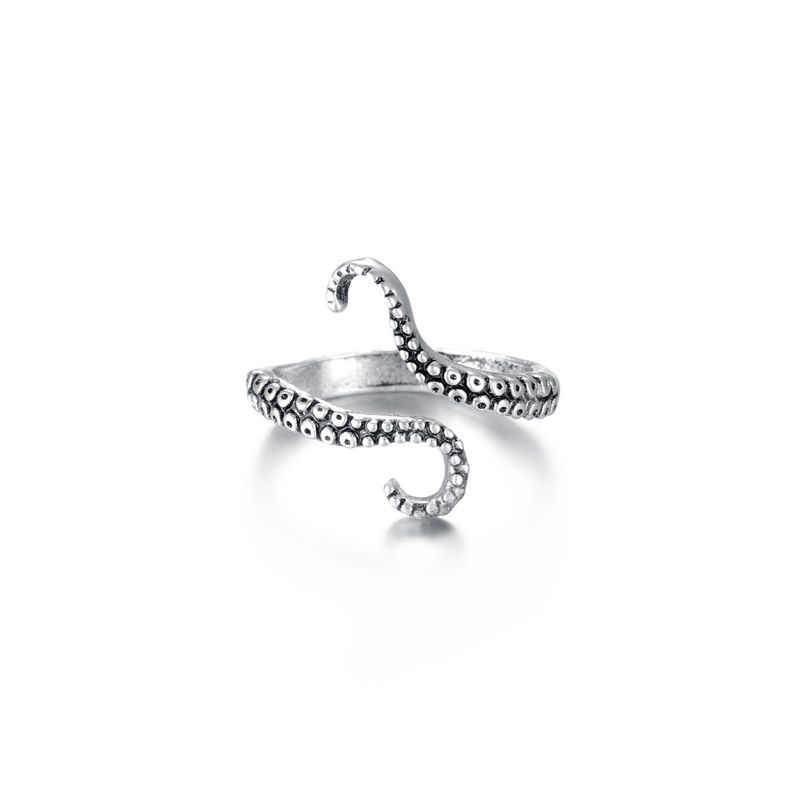 Novo anel de polvo personalizado e moderno para homens e mulheres, anel de dedo indicador de abertura que dita tendências, pulseira exagerada_voghion.com
