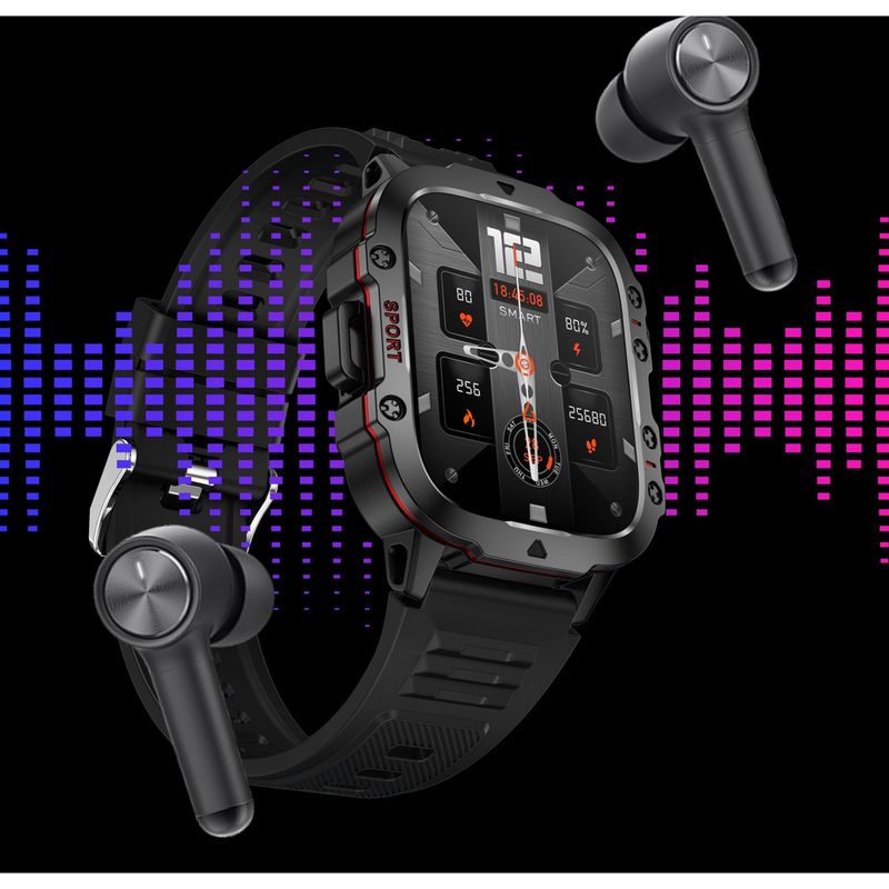 New Product QX11 Outdoor Style Smart Watch Bluetooth Call Encoder Heart Rate Pressure Blood Oxygen Sports Waterproof_voghion.com