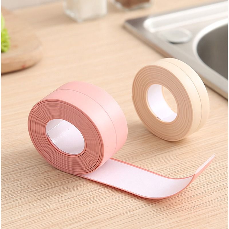 Strisce di nastro sigillante per doccia e vasca, in PVC, autoadesive, impermeabili, per bagno, cucina, lavello, antimuffa_voghion.com