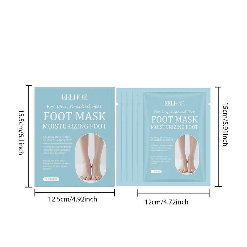 Maschera esfoliante idratante EELHOE, detergente delicato, cura della pianta del piede, migliora la pelle nutriente dei piedi_voghion.com