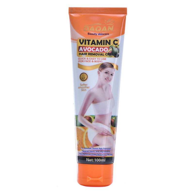 DAQAN Full English Orange Mild viso kūno neskausmingas plaukų šalinimo kremas_voghion.com