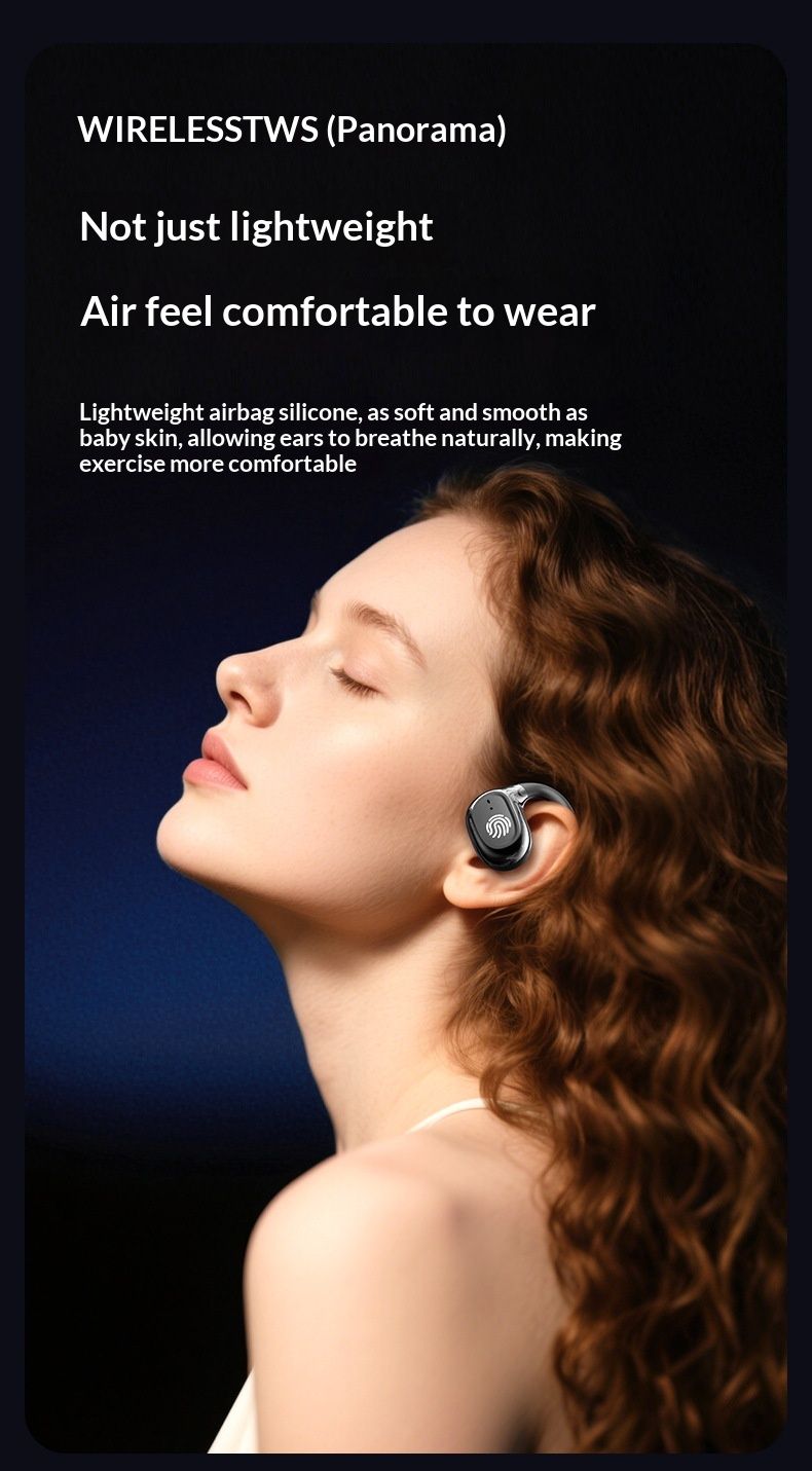 NeoGear 2025 New AI Smart Translation Bluetooth Open Non-In-Ear OWS Ear Hook Wireless Sports Earphones_voghion.com