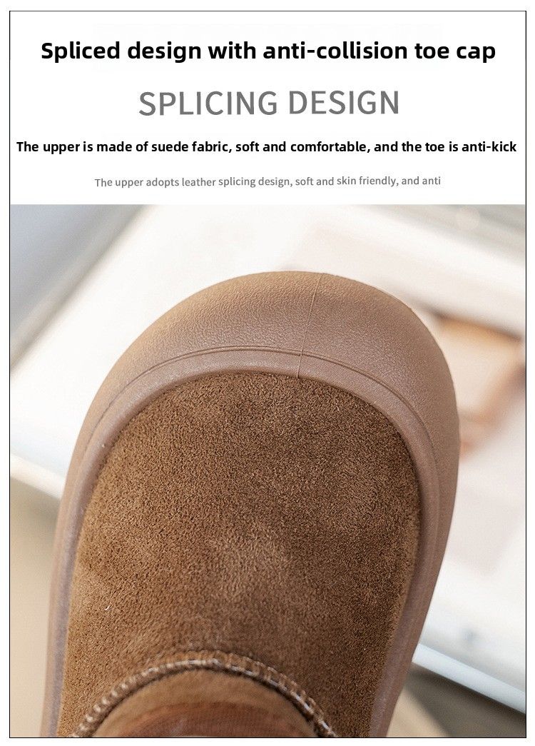 2025 Winter Neue Sport Stil Kinder Schnee Wildleder Anti-Kick Geschlossen-Zehe Jungen Und Mädchen Warme Für Ältere kinder Baumwolle_voghion.com