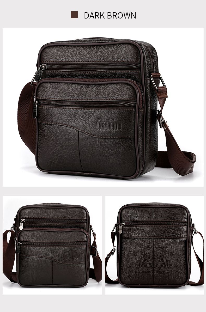 2024 Men's temperament business bag, large capacity cowhide bag, genuine leather shoulder bag, men's vertical men's bag, high-end crossbody bag_voghion.com