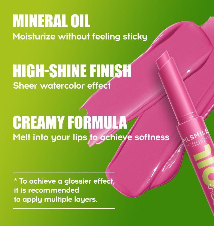 MLSMILE Cosmetics 9 culori ruj de presă ruj solid apă lucios luciu de buze hidratant oglindă ulei de buze_voghion.com