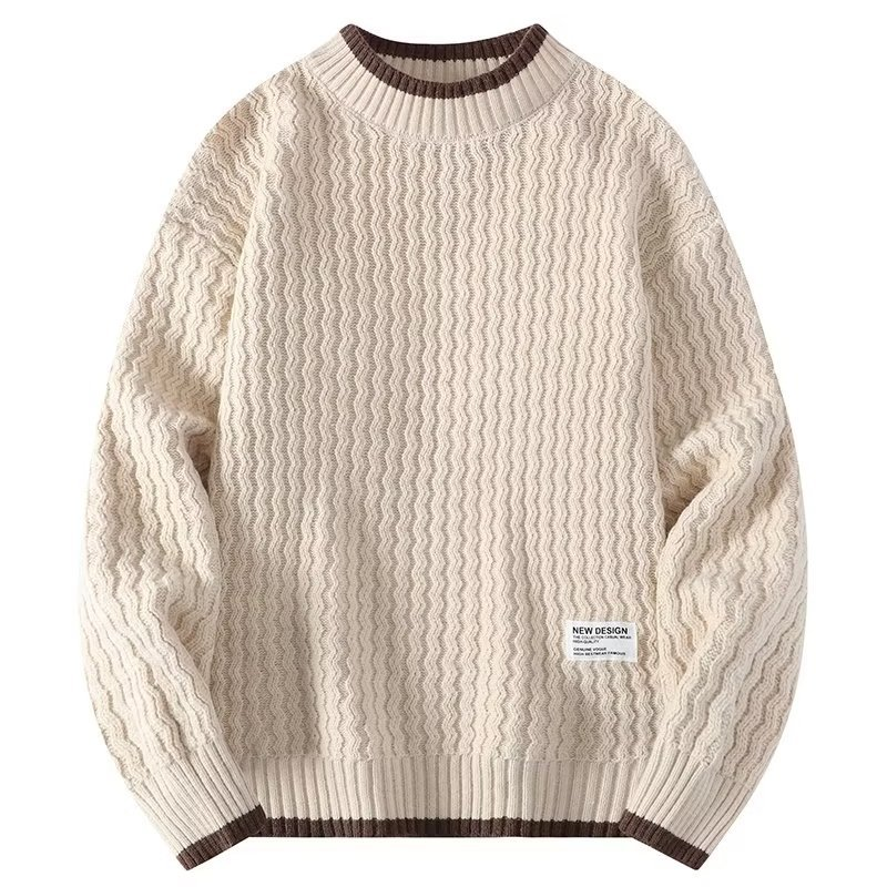 Autumn and Winter Sweaters for Men's Versatile Trendy Loose Knitwear Instagram Lazy Sweater Coat_voghion.com