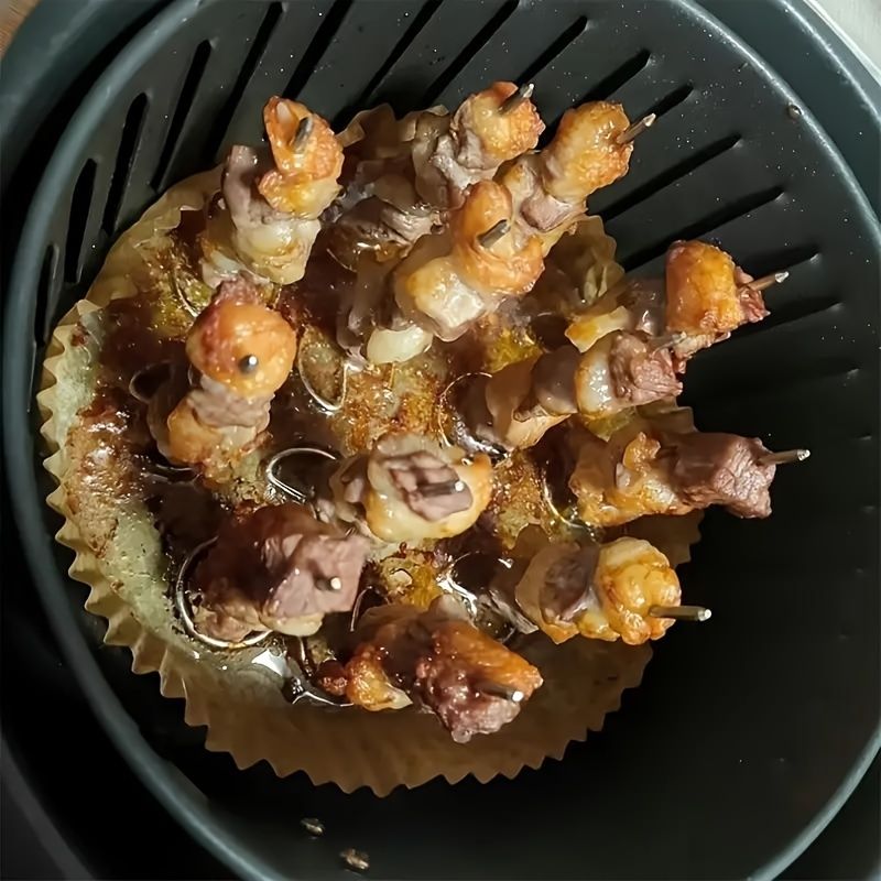 Lot de 10 friteuses à air, gril vertical, gril à brochettes, accessoires universels, aiguille de cuisson spéciale en acier inoxydable 304 de qualité alimentaire_voghion.com