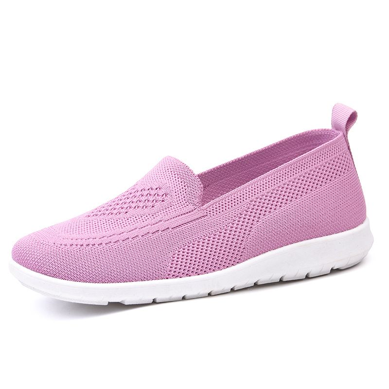 Old Beijing Cloth 2025 Neue atmungsaktive flache Einzelschuhe für Damen, Freizeitschuhe mit weicher Sohle für Mütter_voghion.com