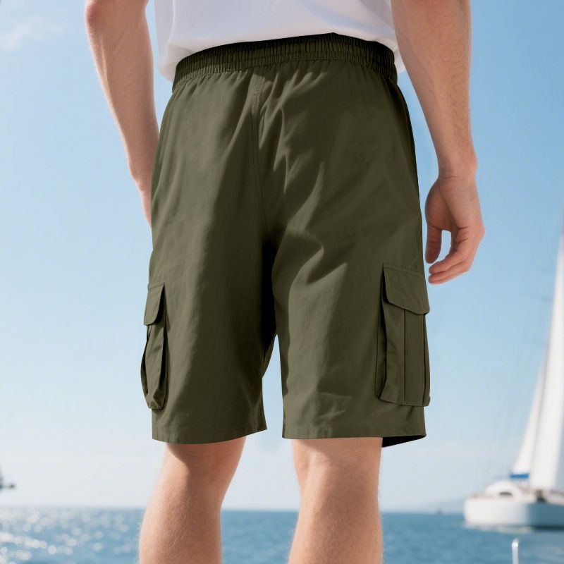 Herrenbekleidung Sommer Lose Lässige Multi Pocket Arbeitskleidung Squat Sport Casual 5 Punkt Shorts_voghion.com