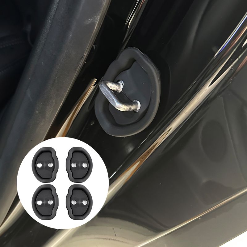 Schutzhülle Anti-Kollisioun Autoschlosskappen Stossdämpfer Auto Dierverriegelung Schutz fir Tesla 3 Model Y_voghion.com