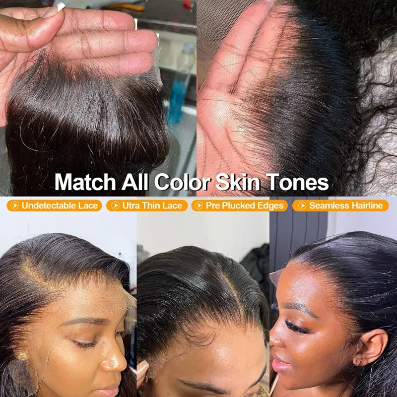 4X4 Peruvian Straight Deep Curly Closure Remy Human Hair Swiss Lace_voghion.com