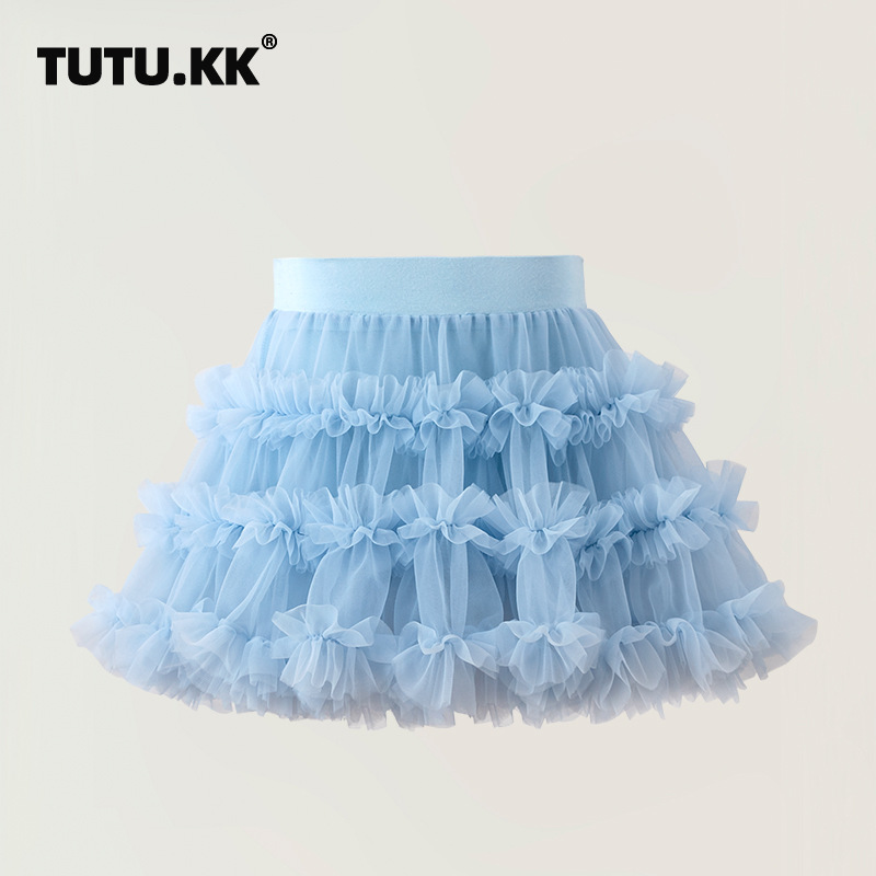 Gonna con pomello Lolita Gonna tutù in rete per bambini Gonna per ragazze_voghion.com