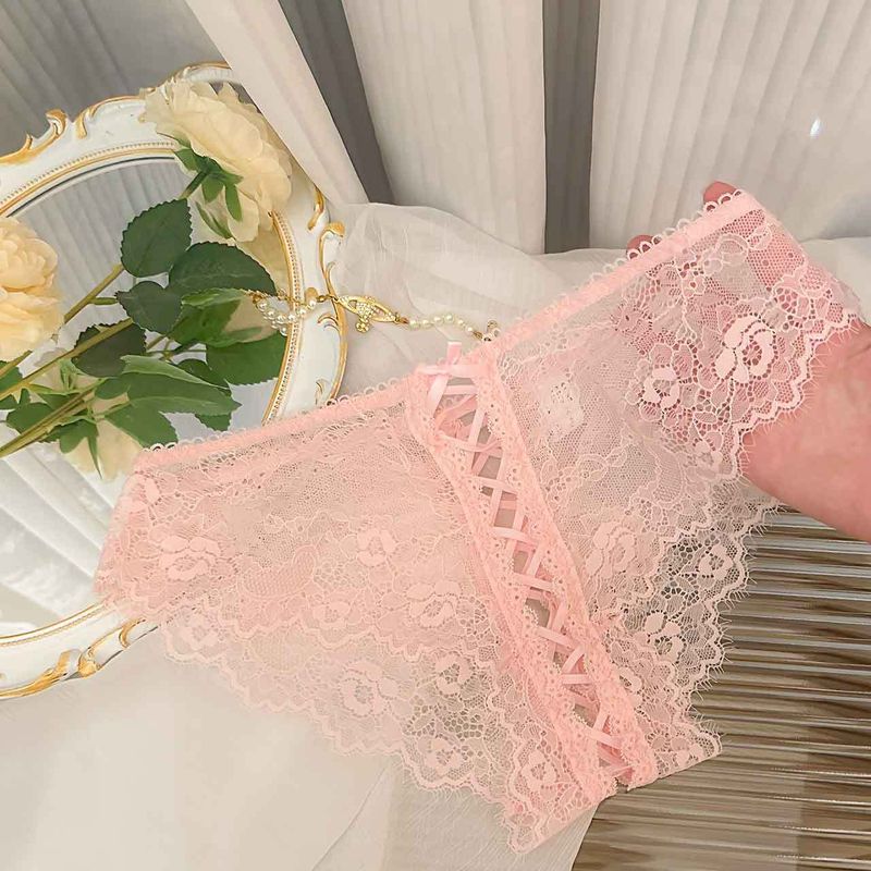 LuvBox, nuove mutandine sexy in pizzo con ciglia in stile giapponese per donna, con cinturino sottile incrociato, slip da donna traspiranti e senza cuciture_voghion.com