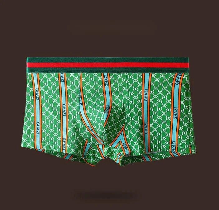 GD Herrenunterwäsche, GDAD-Geschenkbox, reine Baumwolle, atmungsaktiv, personalisierbar, bedruckt, Unterwäsche, Big G Corner Shorts_voghion.com