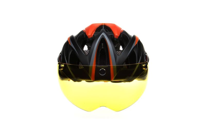 Casque de vélo cross-border, lunettes de protection, forme intégrée, montagne, route, voiture, tête magnétique, équipement de conduite_voghion.com