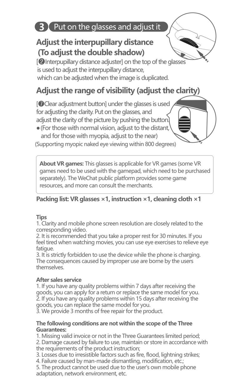 VRG Pro VR-Brille Virtual Reality Headset-Geräte Viar 3D-Helmbrillenlinsen Smart für Smartphone-Handy-Spiel_voghion.com
