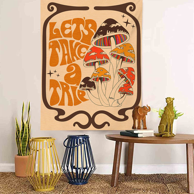 Buchstabe 2022 Hängetuch Wandbehang Tuch Extra groß ins Hintergrundtuch Schlafzimmer Hintergrundtuch Pilz H_voghion.com