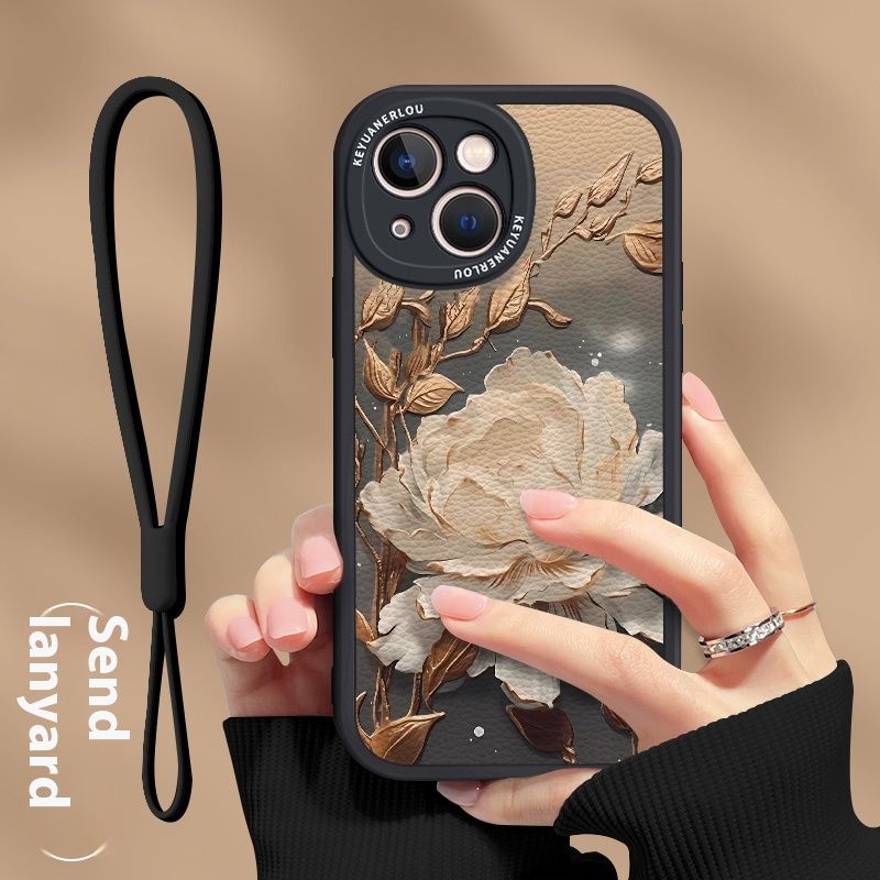 Wangshu Jinlian is suitable for phone new iPhone 15pro, Chinese style light luxury IP15 promax, all inclusive high-end_voghion.com