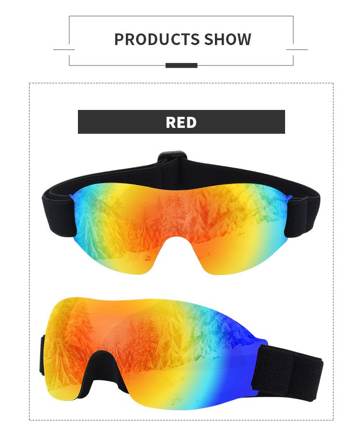 Einschichtige Skibrille für Kinder, hochauflösende, farbenfrohe Schneebrille, winddicht und UV-beständig_voghion.com