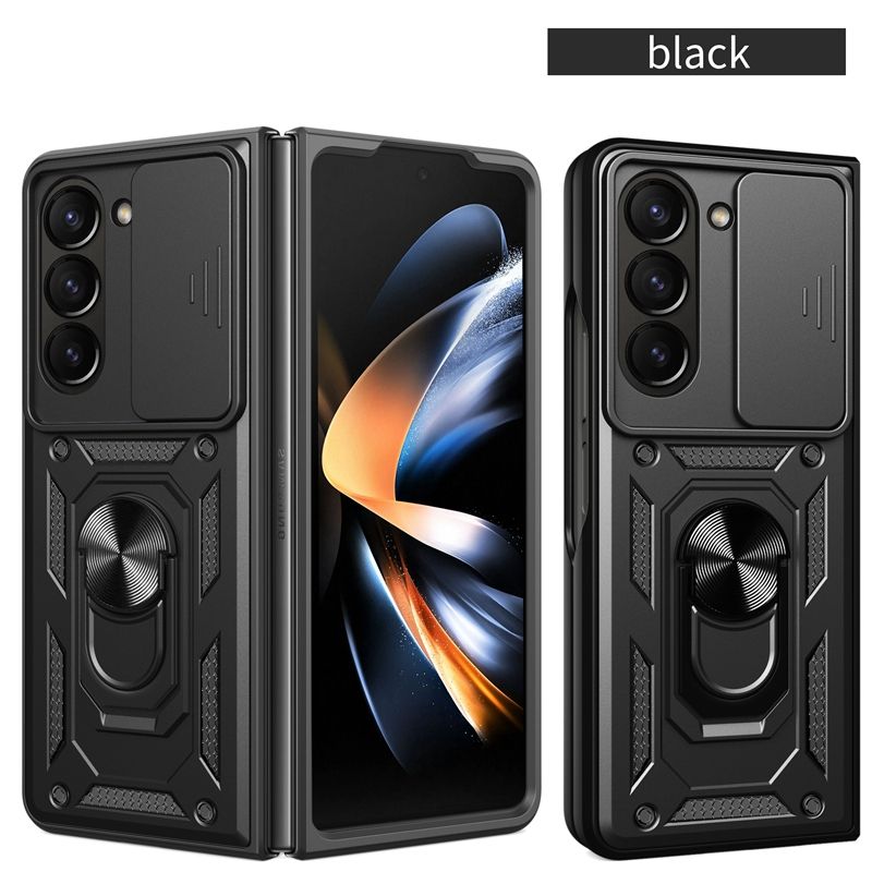 Carcasă rezistentă la șocuri Armor pentru Samsung Galaxy Z Fold 6 5 4 3 5G, cu inel magnetic și suport, Coque Fundas_voghion.com