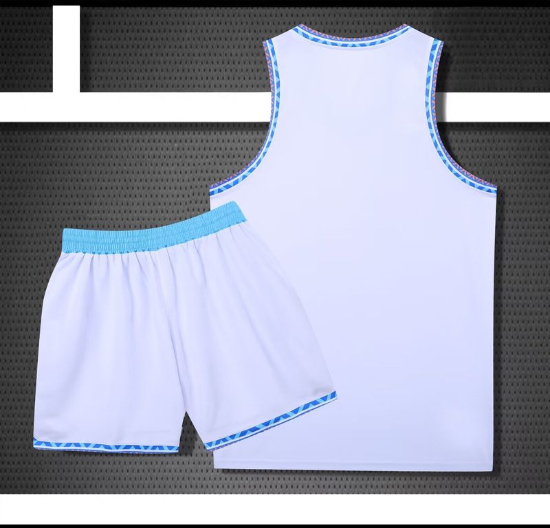 Costum de baschet american nou, set pentru bărbați, umeri îngusti, jerseu la modă, maiou sport, student, competiție, echipă, uniformă_voghion.com