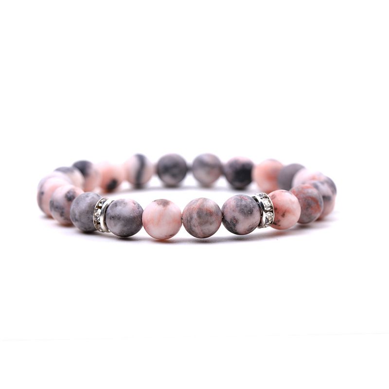 Bracelet en cristal zèbre rose pour femme – Cadeau élégant et tendance pour la fête des mères, la Saint-Valentin et un anniversaire_voghion.com