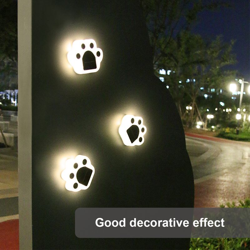 4PCS Saules ķepas gaismas dārza dekors āra ūdensizturīgs saules lāča ķepu klāja apgaismojums LED saules lampa balkona žogs dārza gaismas_voghion.com