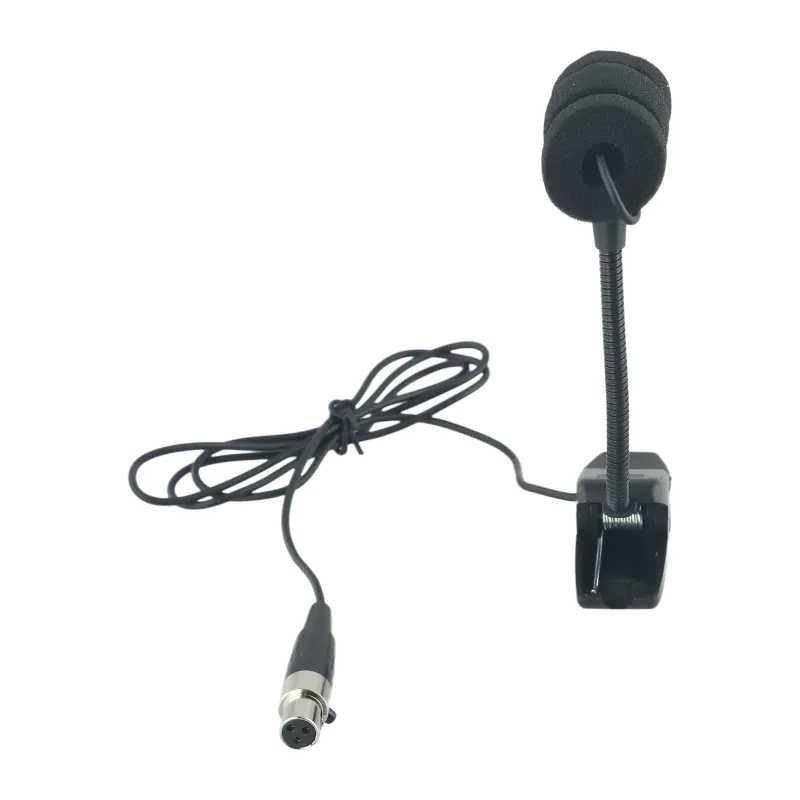 Tragbares kabelgebundenes Saxophon mit 3/4-poligem Mikrofon, omnidirektional, geeignet für verschiedene Instrumente, Clip-on-Design, Einwegmikrofon_voghion.com