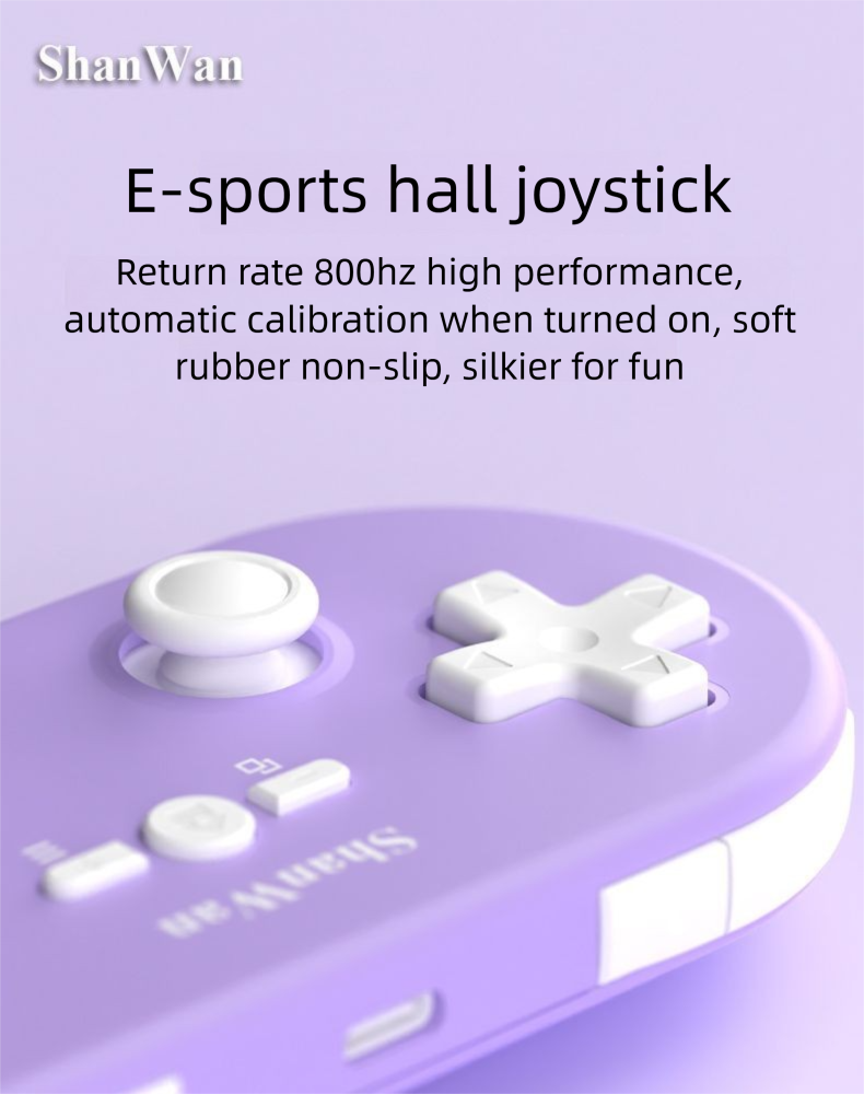 Shanwan Q37XDV Manette de jeu portable sans fil pour étudiants, divertissement, salle, trois modes, ordinateur Android_voghion.com