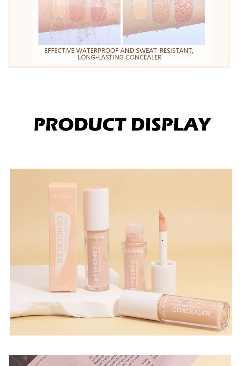 Concealer verheldert de huidskleur zonder te plakken. Poeder, onzichtbare poriën. Concealer blijft lang zitten zonder make-up te verwijderen om acne-littekens te bedekken._voghion.com