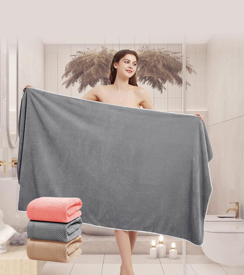 Luxury Microfiber Hair Towel Wrap – Ultra-Soft, Quick-Dry, & Absorbent Head Towel For Women & Men (Multiple Sizes & Colors)_voghion.com