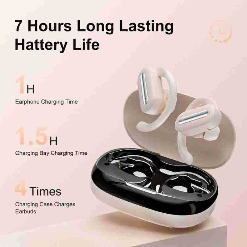 SP36 Over-Ear Hook-Type Bluetooth Earbuds With 5.4 Bluetooth, ENC Noise Cancellation, Rotatable Design & Ultra Long Battery Life - Sports Headphones W_voghion.com