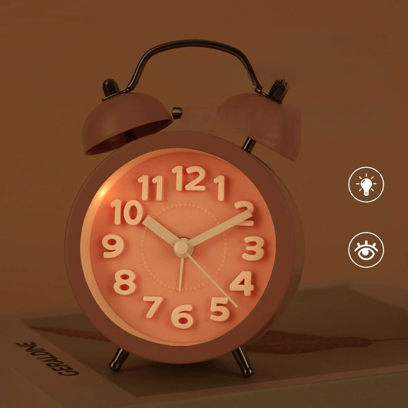 Per studenti di RYYD Clock, orologio da tavolo da comodino, grande sveglia ad alto volume, sveglia pigra con luce notturna per studenti,_voghion.com